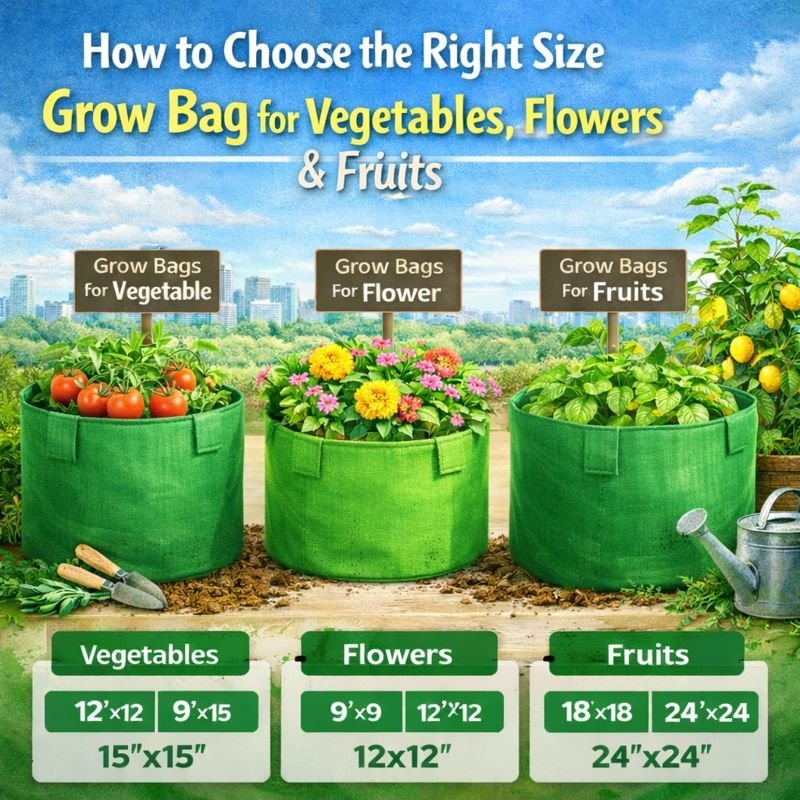 Grow Bags for Vegetable flowers, and fruits
