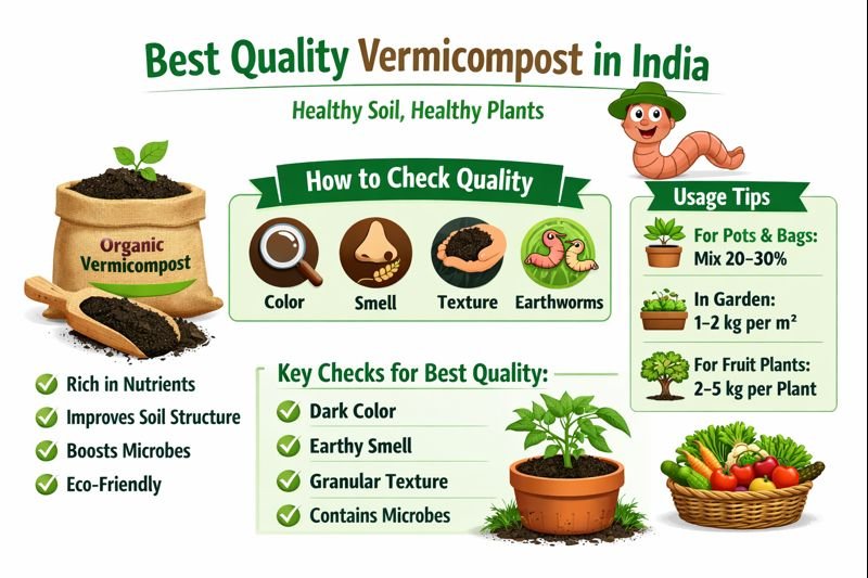 How to check Best Quality Vermicompost In India