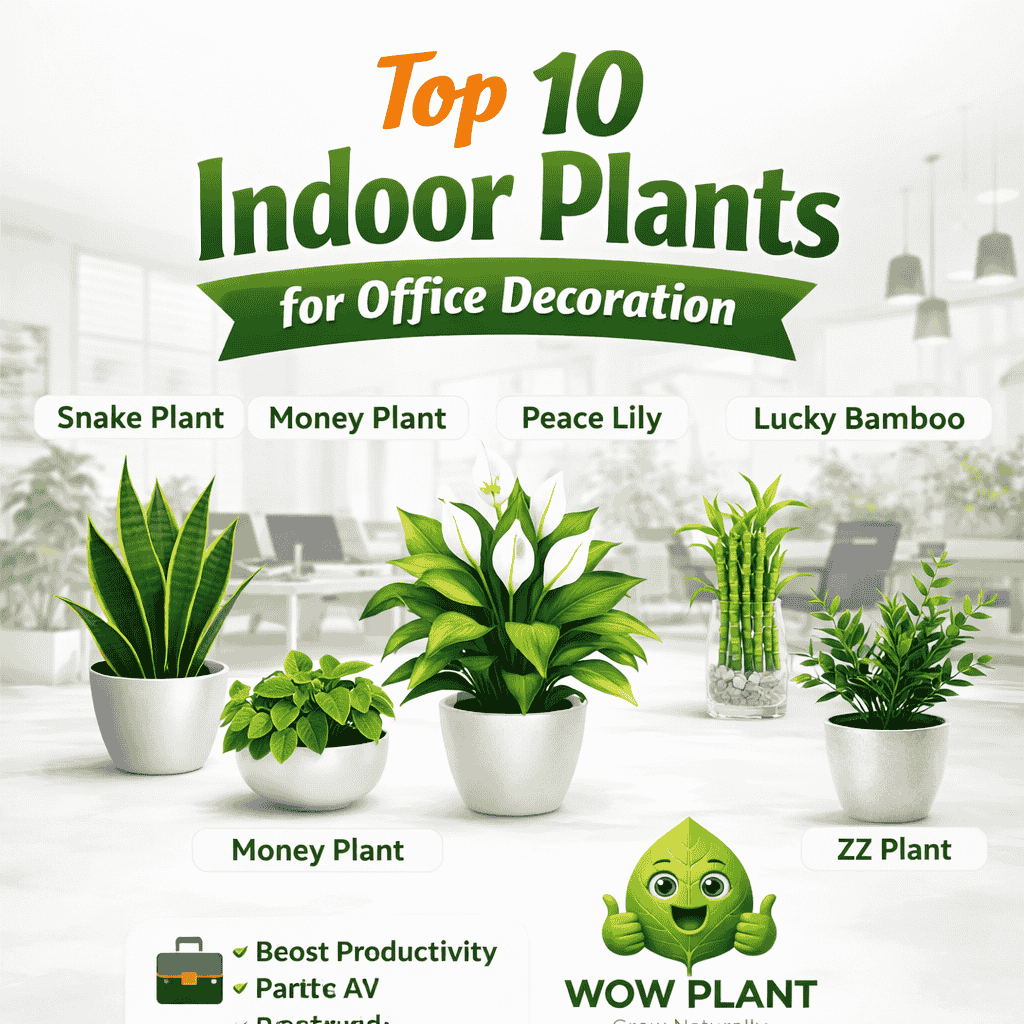 Top 10 Indoor Plants for Office Decoration